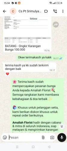 Testimonial Papan Bunga donggala